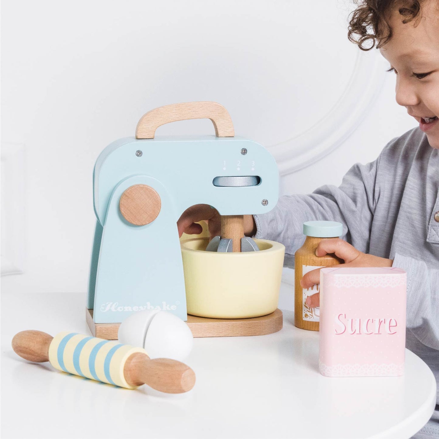 Bakers Mixer Set and Accessories - Wooden Play Kitchen Toy | Le Toy Van

