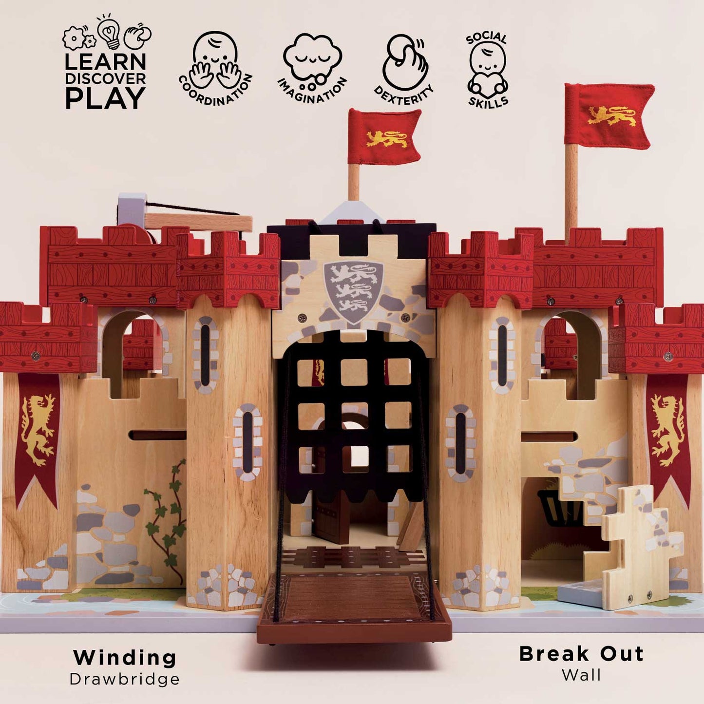 Le Toy Van Lionheart Wooden Castle
