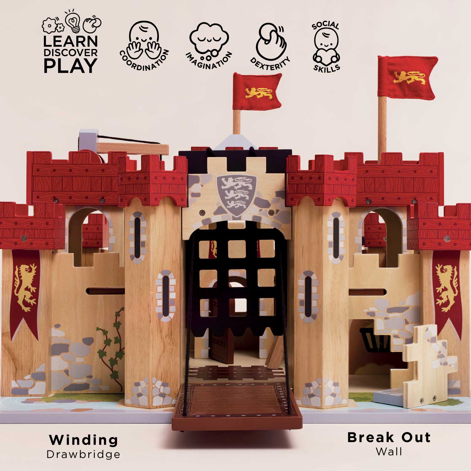 Le Toy Van Lionheart Wooden Castle