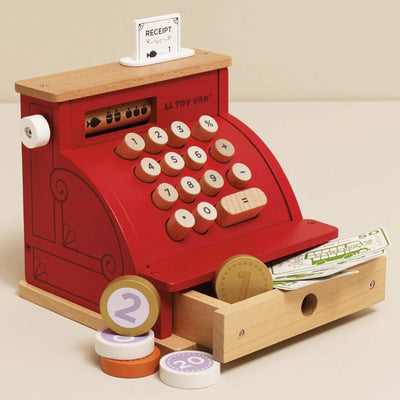Le Toy Van Card Machine and Wooden till bundle role play set