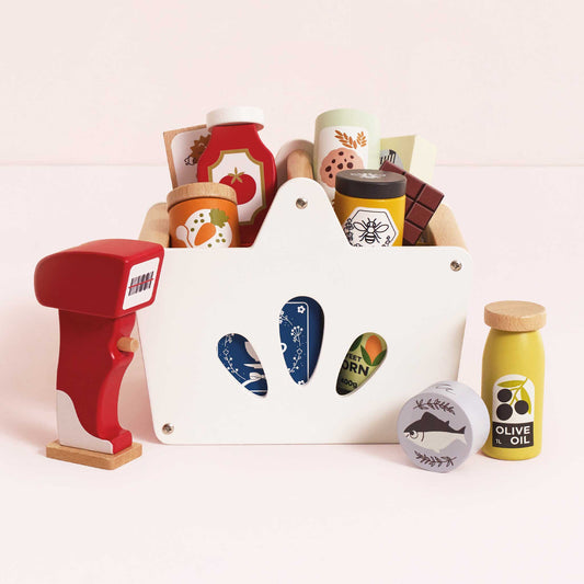 Groceries Set & Scanner - Wooden Pretend Play Shopping Toy | Le Toy Van