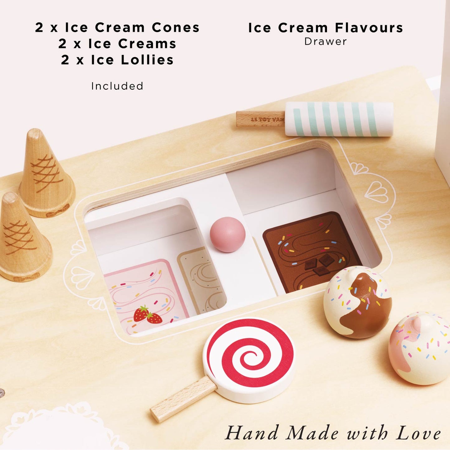 Wooden Ice Cream Trolley Market Stall | Award-Winning FSC Toy Ages 3+