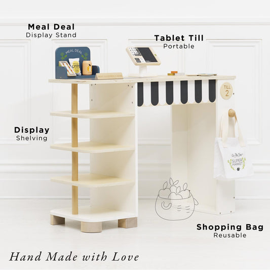 Wooden Supermarket Till Checkout & Accessories | Le Toy Van Pretend Play