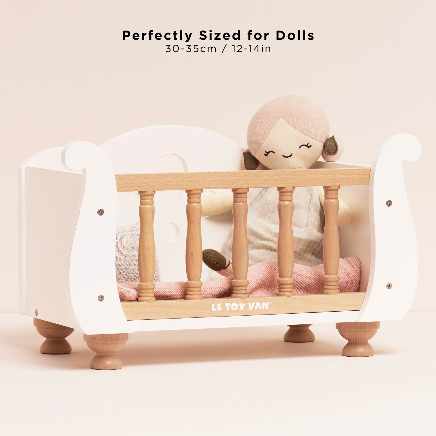 Dolls Wooden Cot - Premium Pretend Play Furniture | Le Toy Van