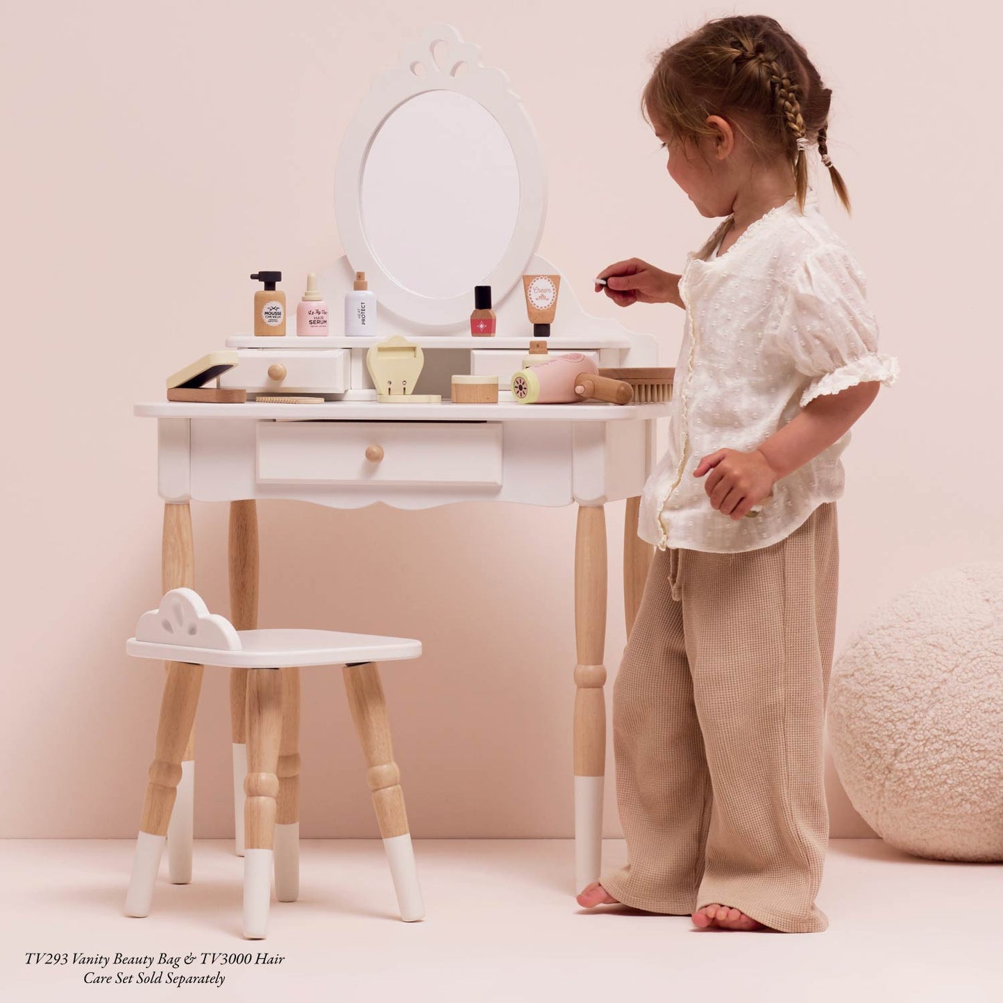 Le Toy Van Dressing-up Vanity Table & Stool