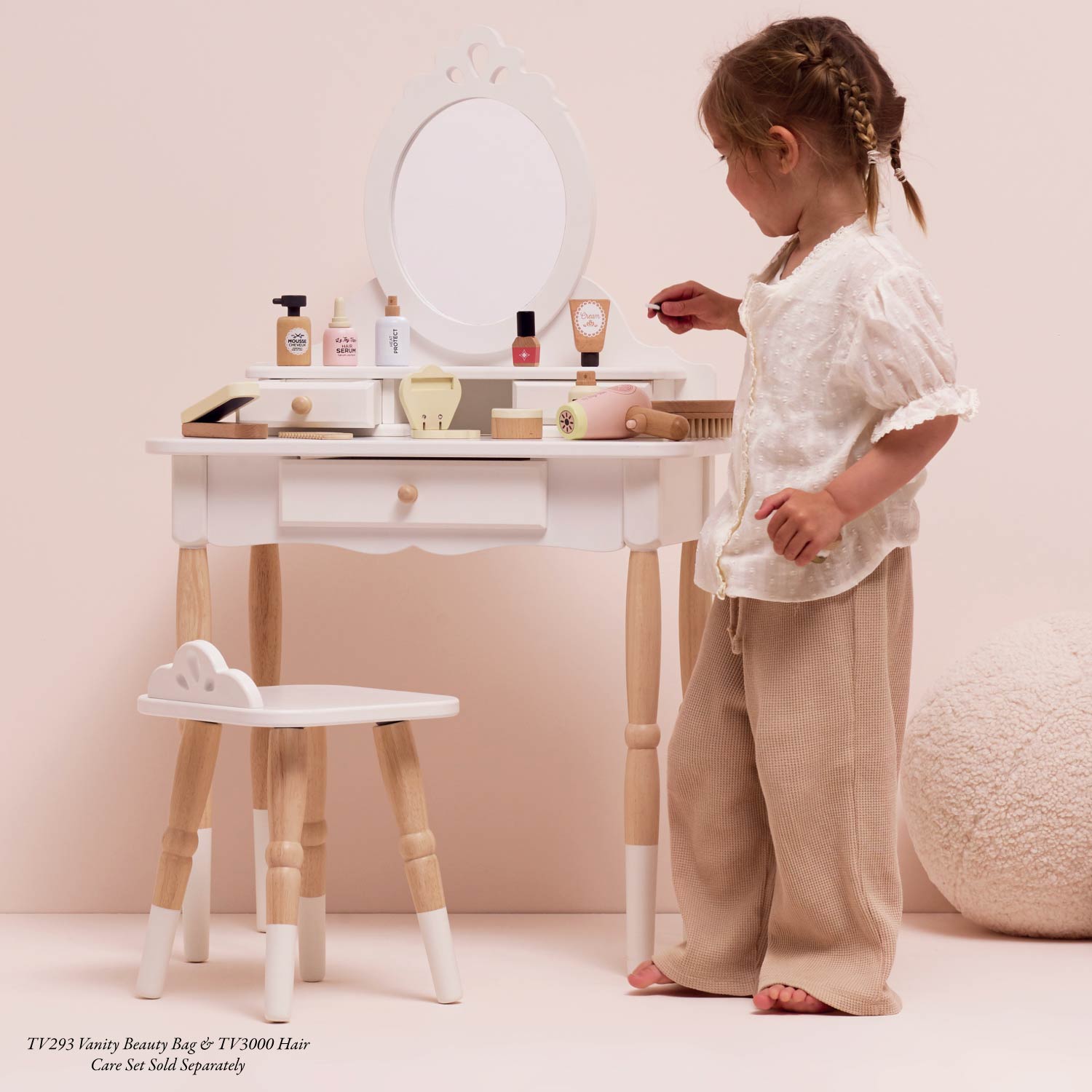 Le Toy Van Dressing-up Vanity Table & Stool