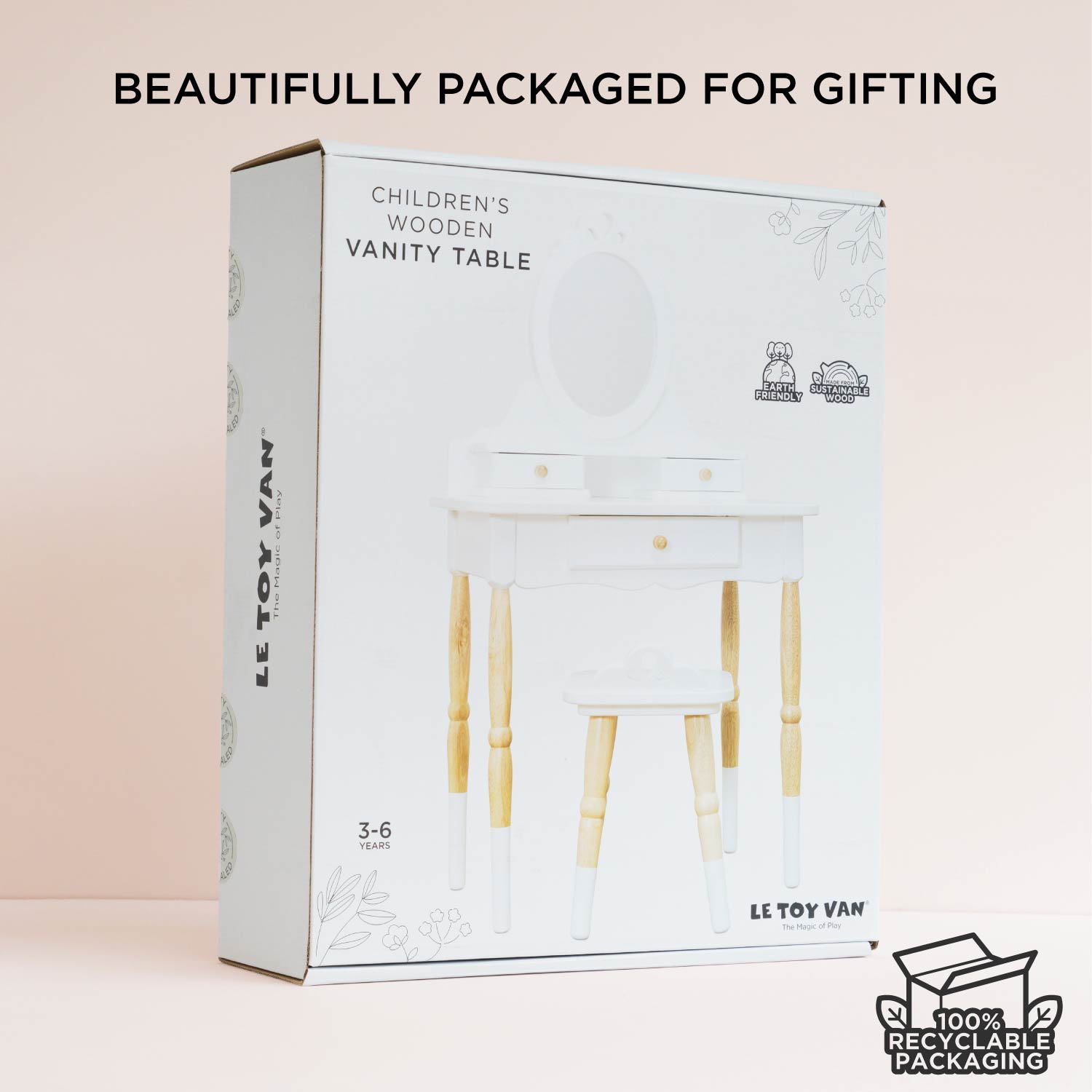 Le Toy Van Dressing-up Vanity Table & Stool