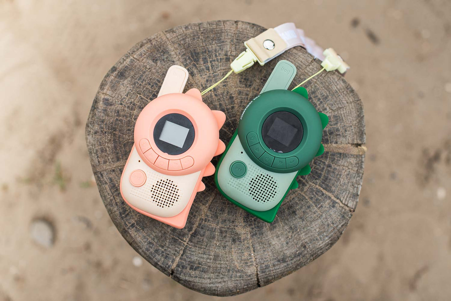 Zoo Walkie Talkie Dino Pink x Dino Green