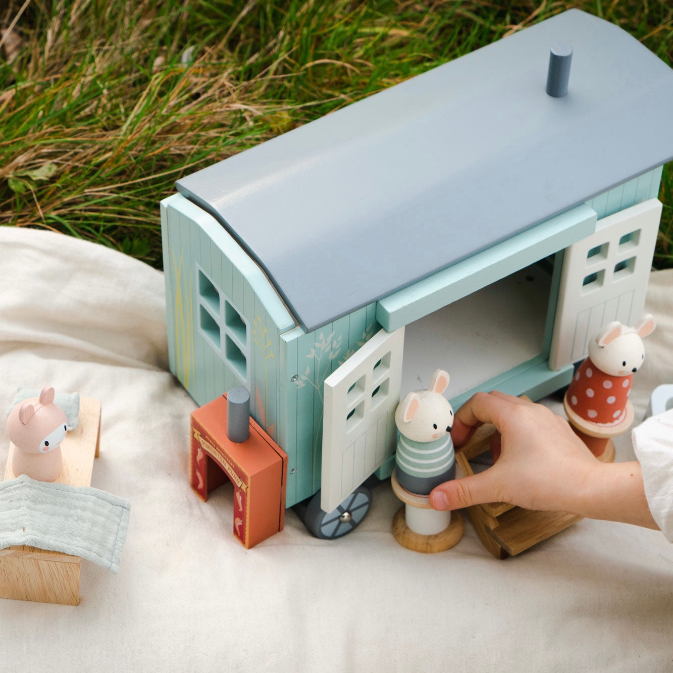 Secret Meadow Shepherds Hut - Award-Winning Wooden Playset by Tender Leaf Toys | Mucky Wolf
