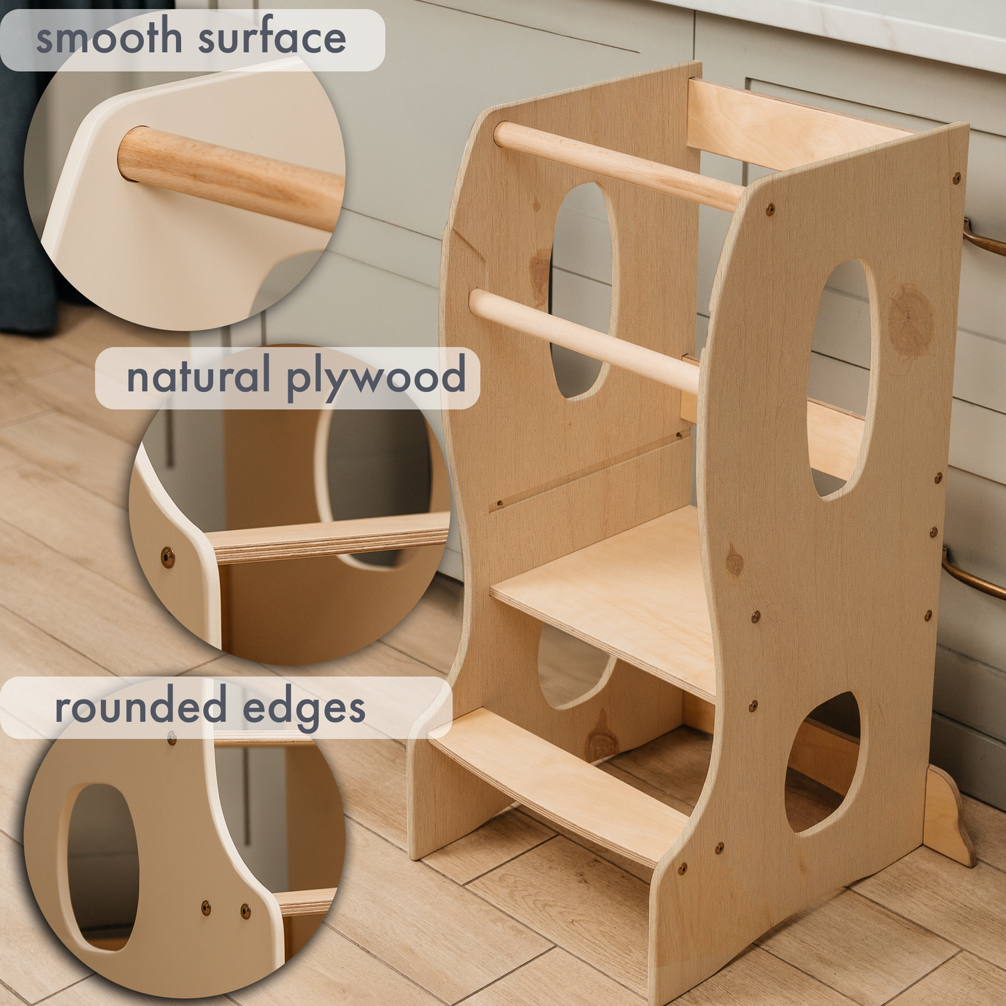 Stable Montessori Tower: Beige