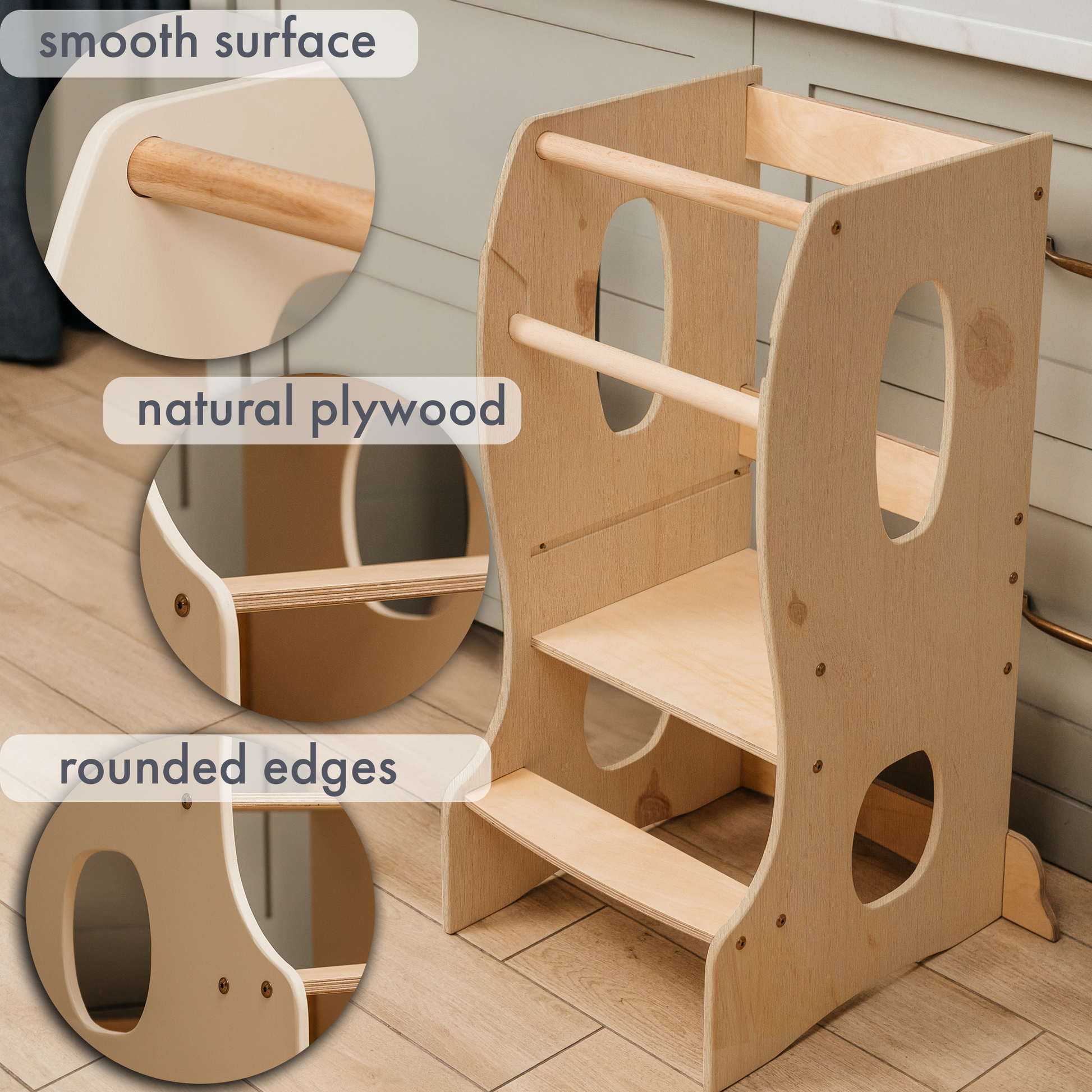 Stable Montessori Tower: Beige