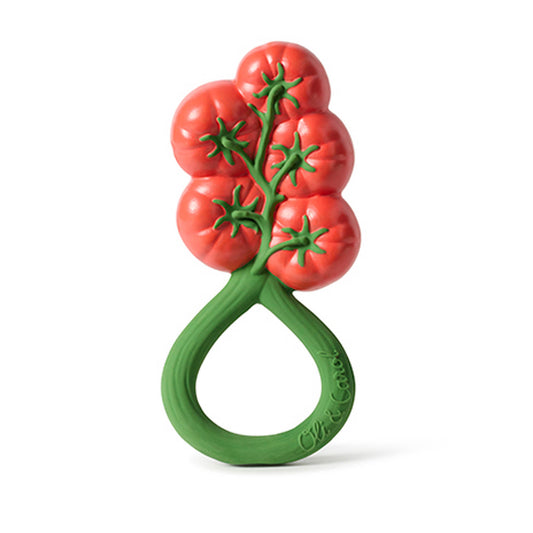 Oli & Carol Tomato Baby Rattle & Teether