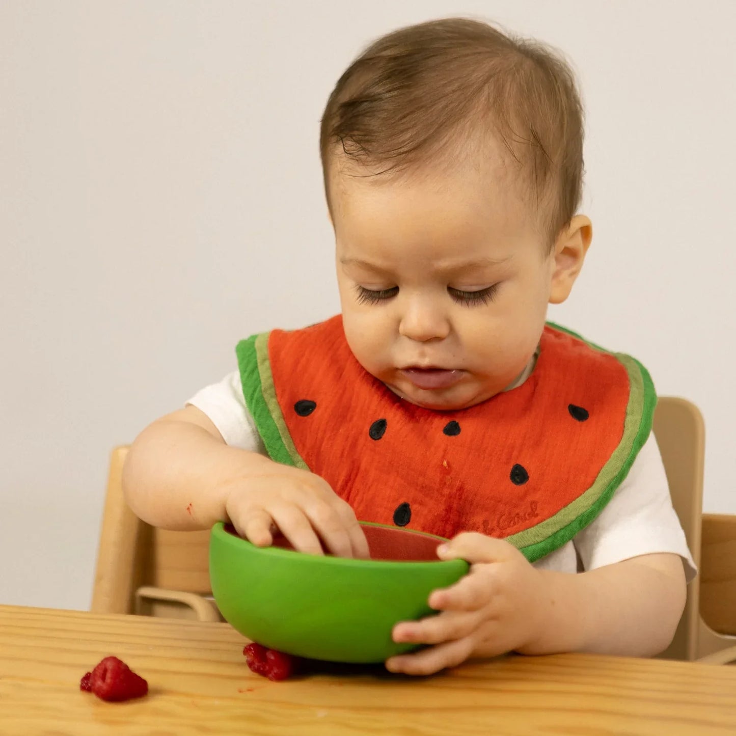 Watermelon Feeding Bib - Organic