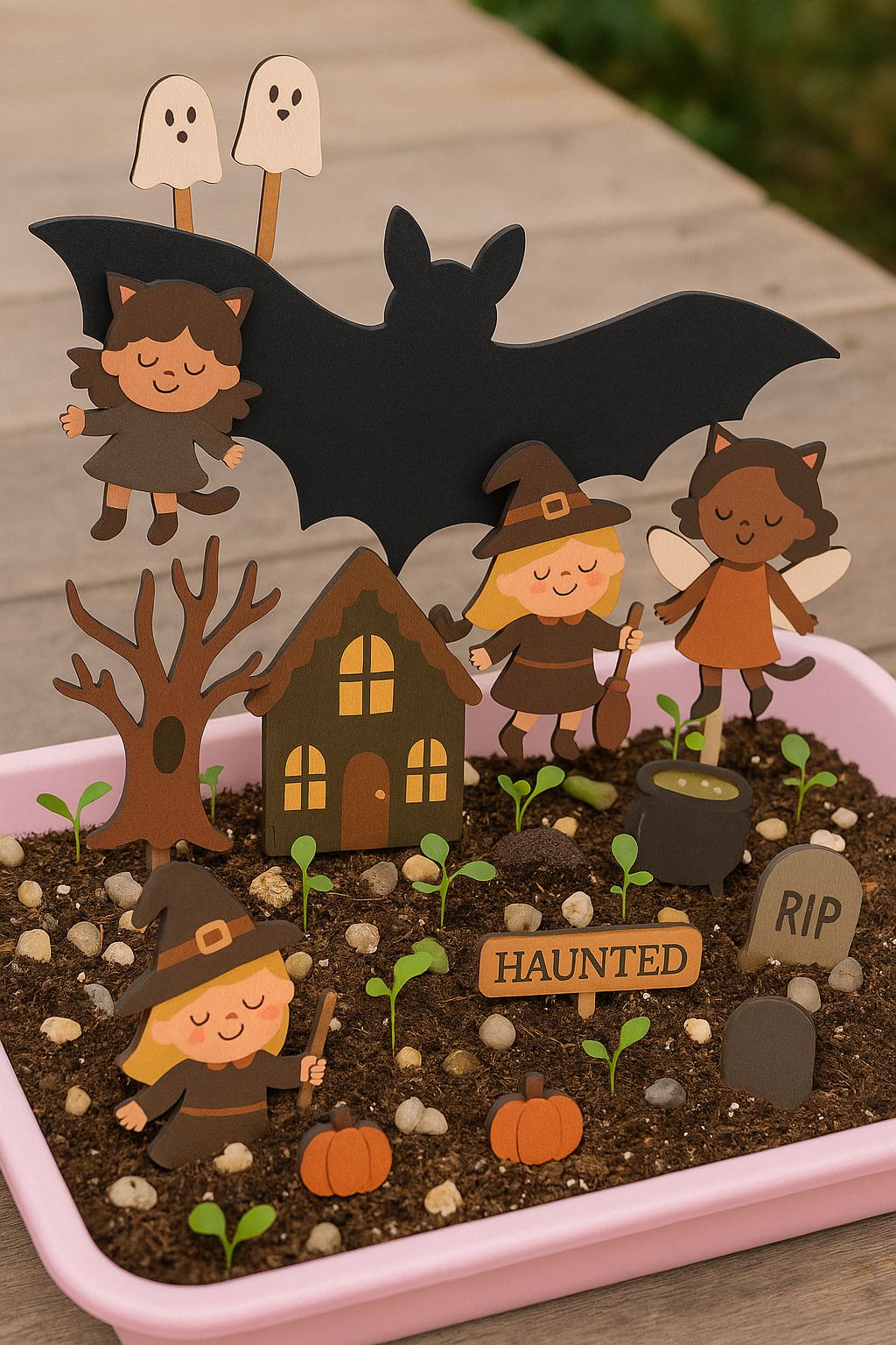 Halloween Fairy Garden Refill Kit | The Playmakers Co. | Mucky Wolf