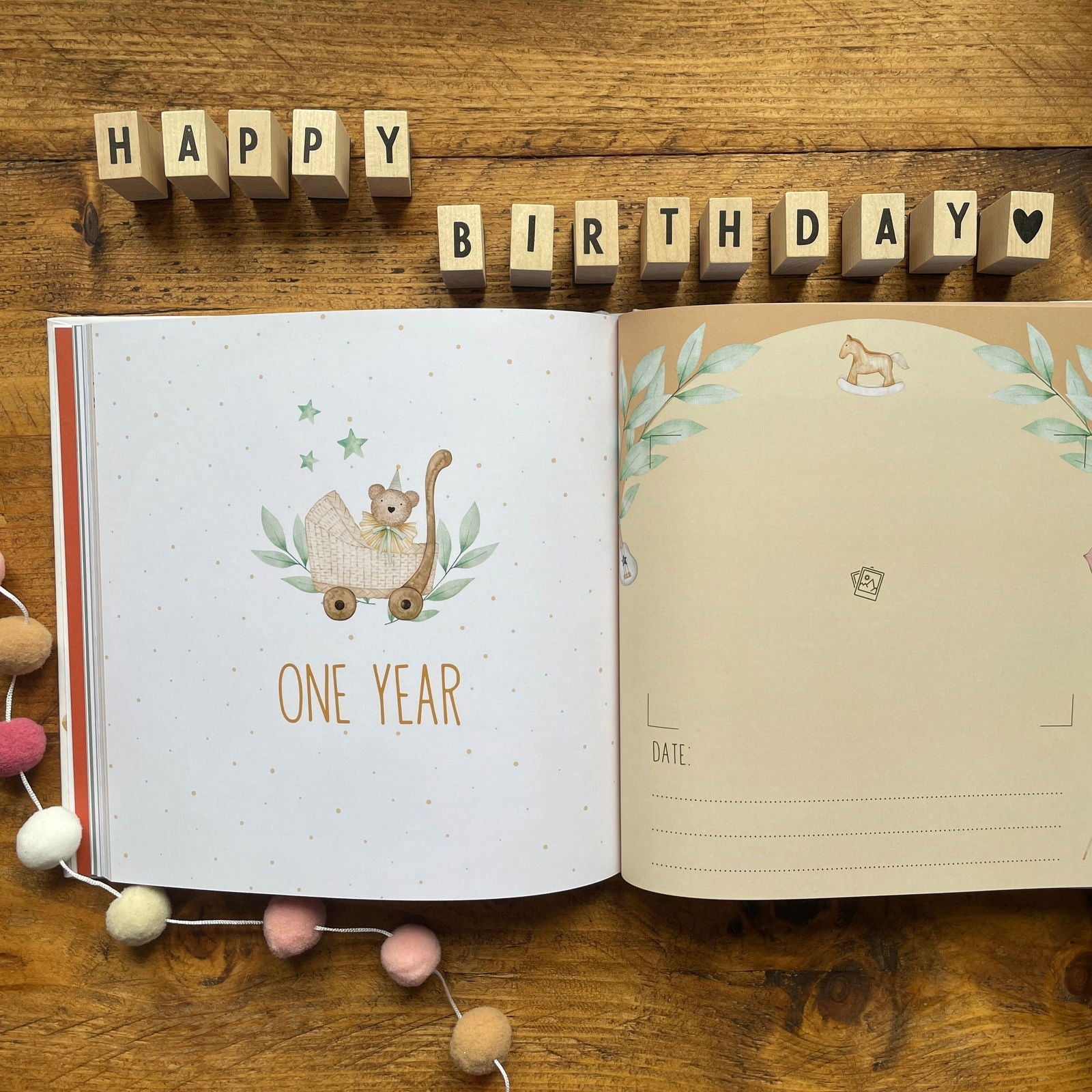 Your First Year Baby Memory Book - Keepsake Journal | Little Goose
