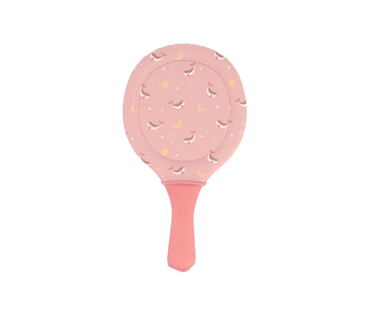 Children's Beach Paddle Set - Pink Whale Theme