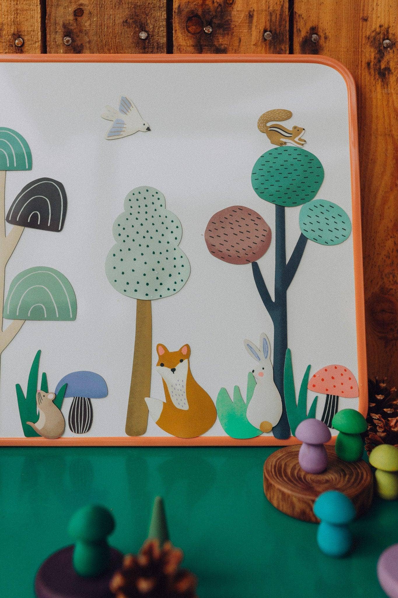 Beautiful forest magents for toddler playroom and bathtime