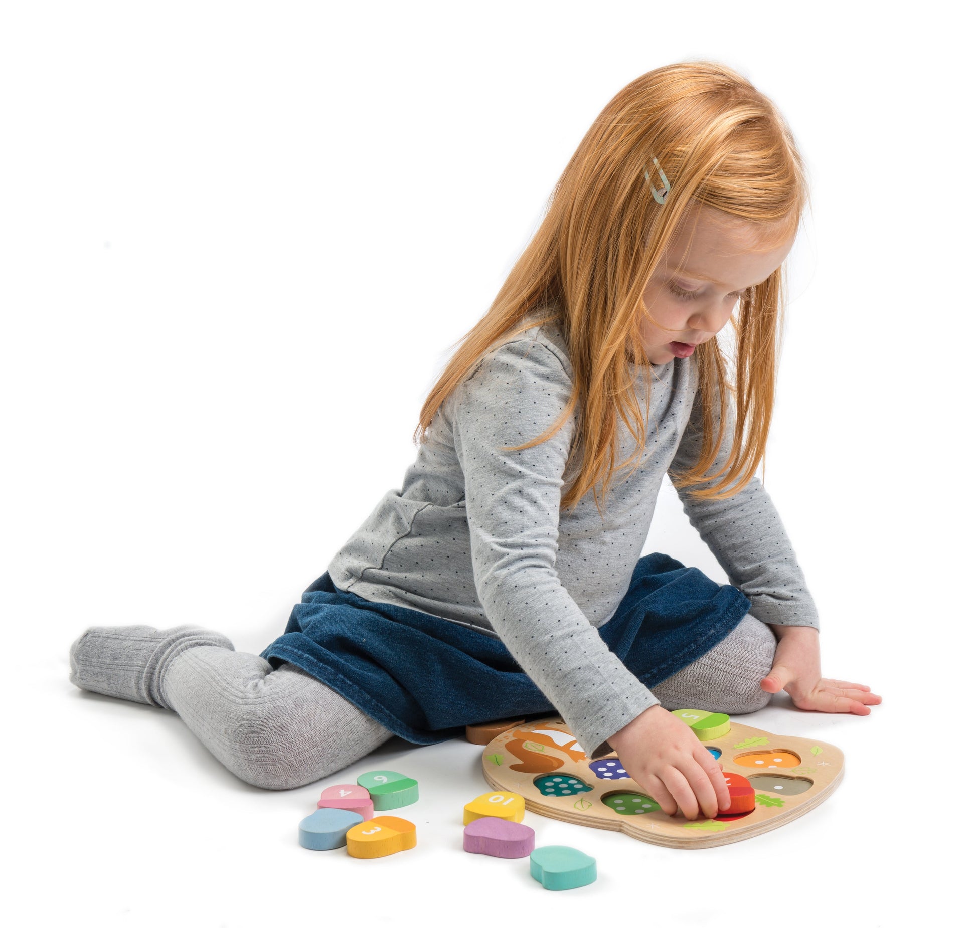 Wooden Acorn Counting Toy