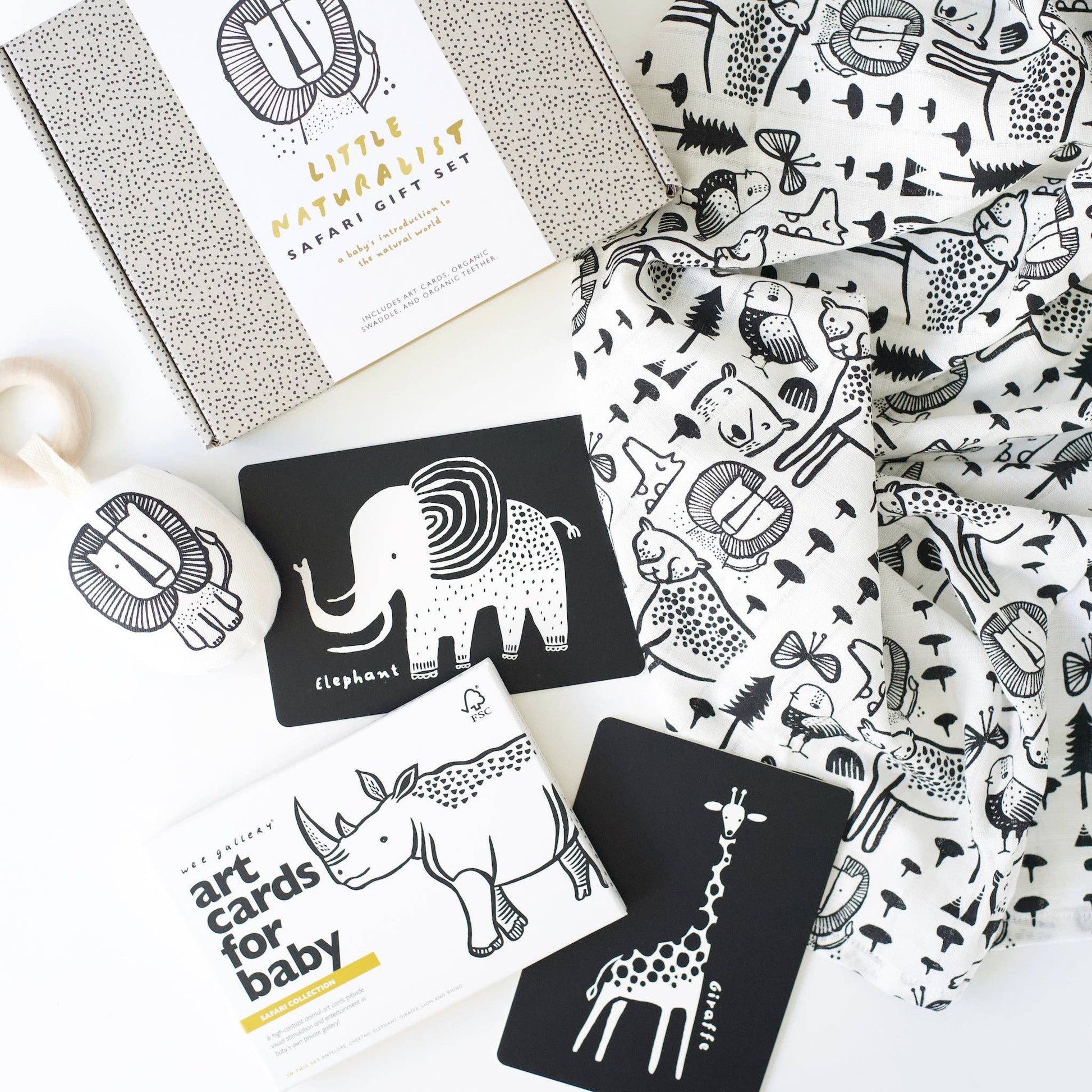 Organic newborn gift set perfect for baby shower gift