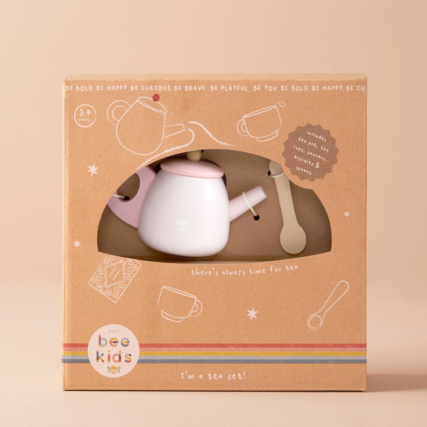 Just Bee Kids Wooden Tea Roleplay Set