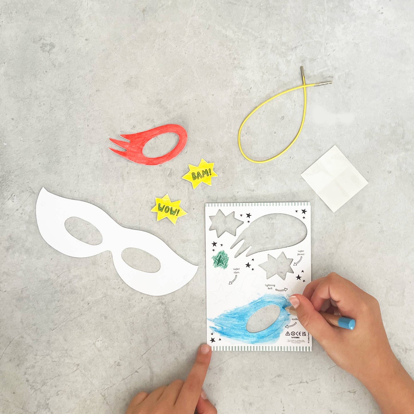 Make Your Own Superhero Mask Kit – Eco-Friendly Craft Activity for Ages 3+