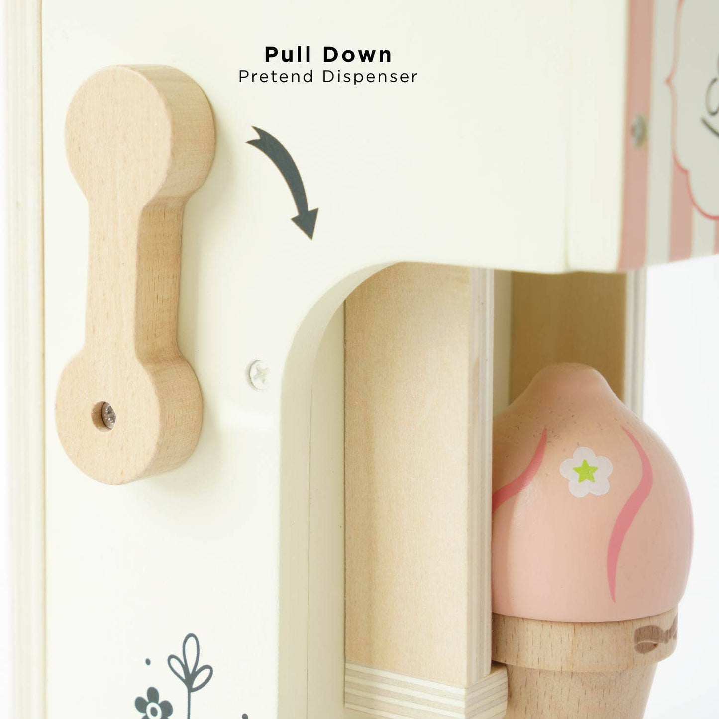 Wooden Ice Cream Machine Toy – FSC® Certified Role Play Set (3+ Years)