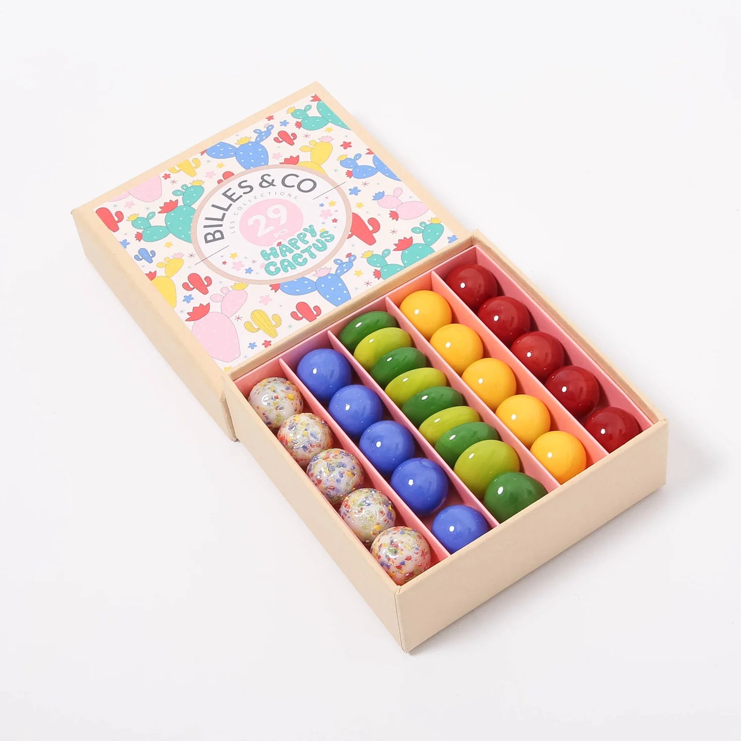 Happy Cactus Marble Set - Perfect For STEM Learning