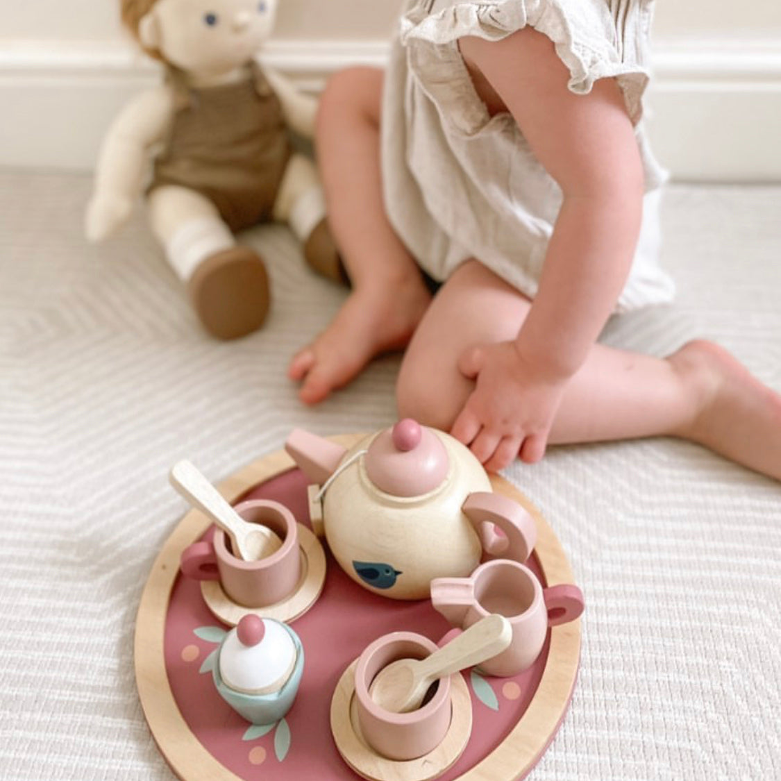 Wooden Tea Set for Kids | Pretend Play Tea Party - Tender Leaf Toys