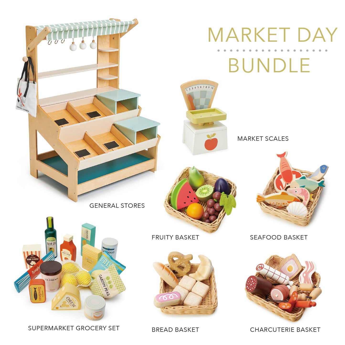 Tenderleaf Toys Market Stall Complete Bundle