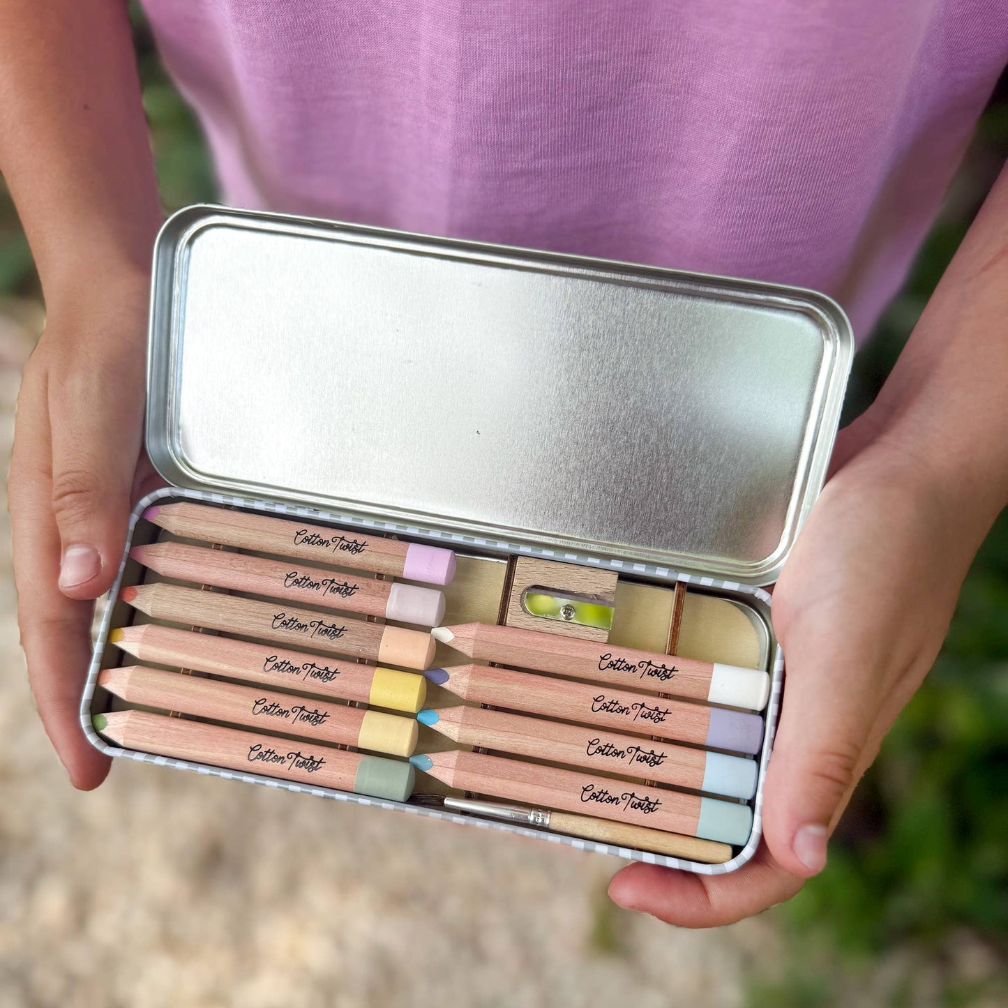 Pastel Watercolour Pencils Tin – Eco-Friendly Creative Set for Ages 3+
