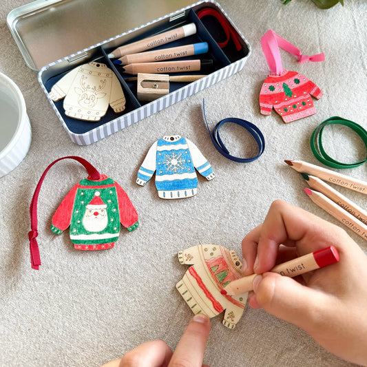 A simple, creative activity that results in charming, personalised decorations – perfect for festive fun without the plastic.