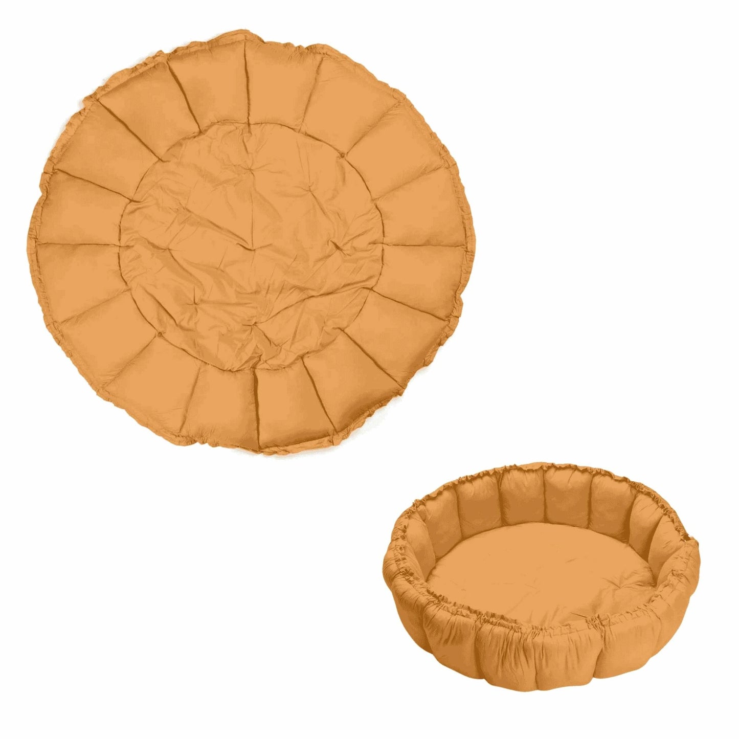 Soft Circle Organic Baby Playmat - Coco - Mustard