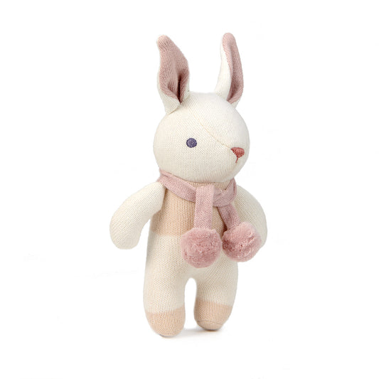 Soft Organic Bunny Rattle for Newborns | Tender Leaf Toys | Mucky Wolf