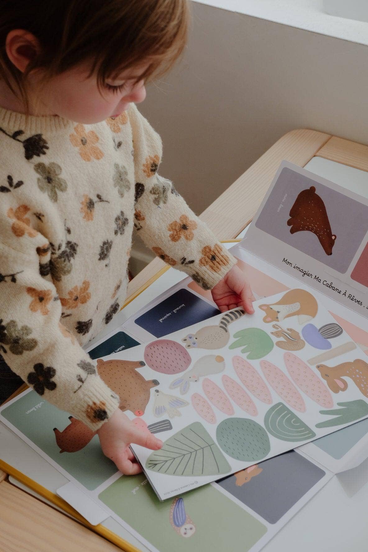 Beautiful forest magents for toddler playroom and bathtime