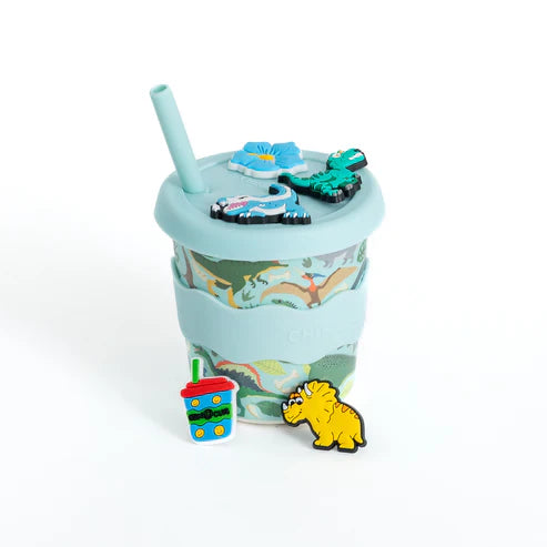 Dino Chino Charm Cup 8oz (STRAW INCLUDED)
