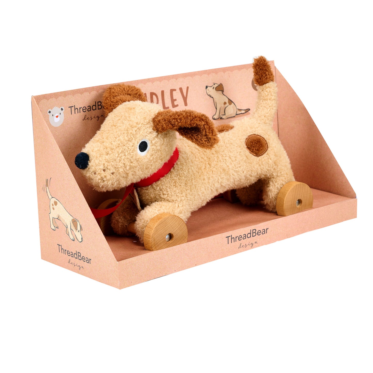  Dudley Pull Along Dog | ThreadBear | Mucky Wolf