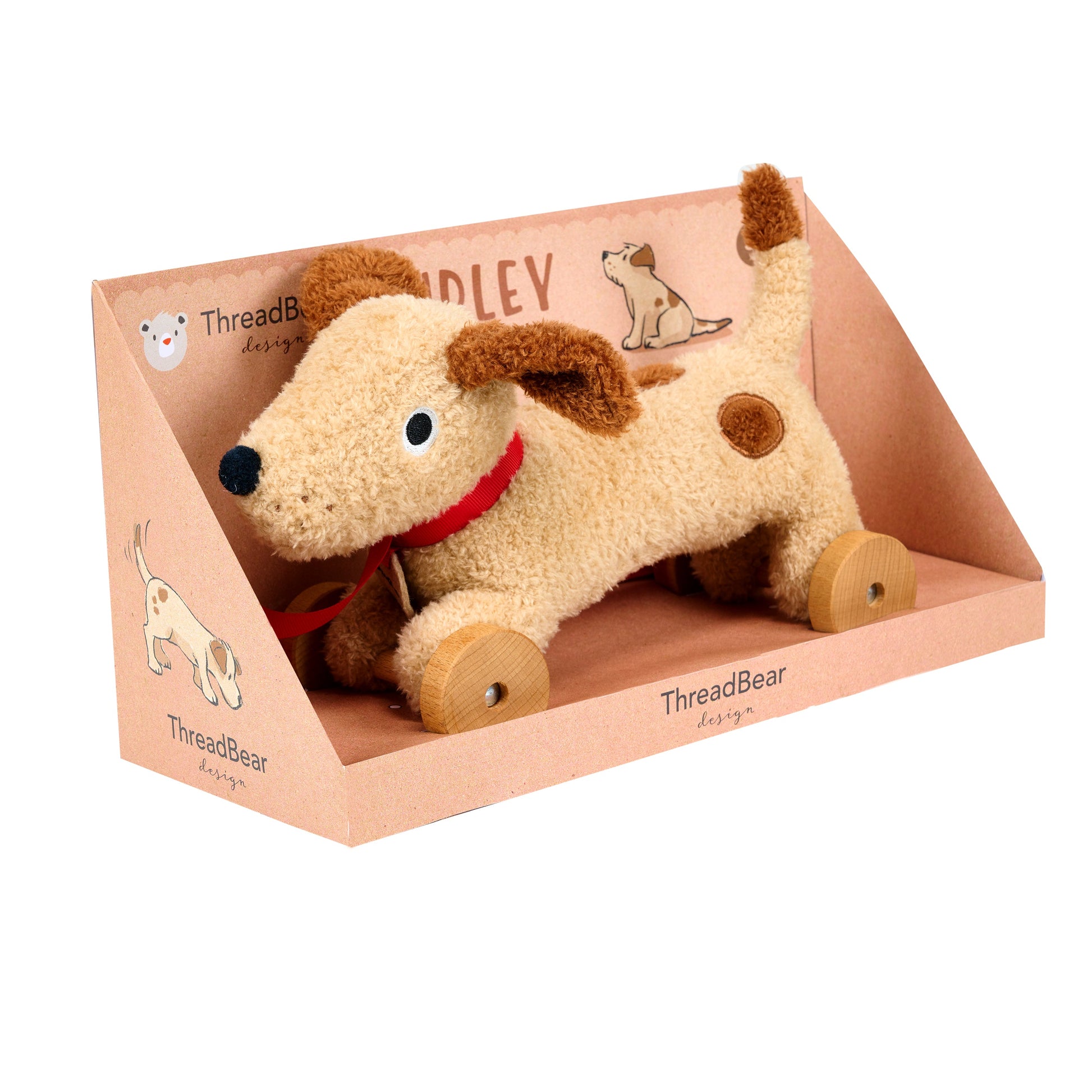  Dudley Pull Along Dog | ThreadBear | Mucky Wolf