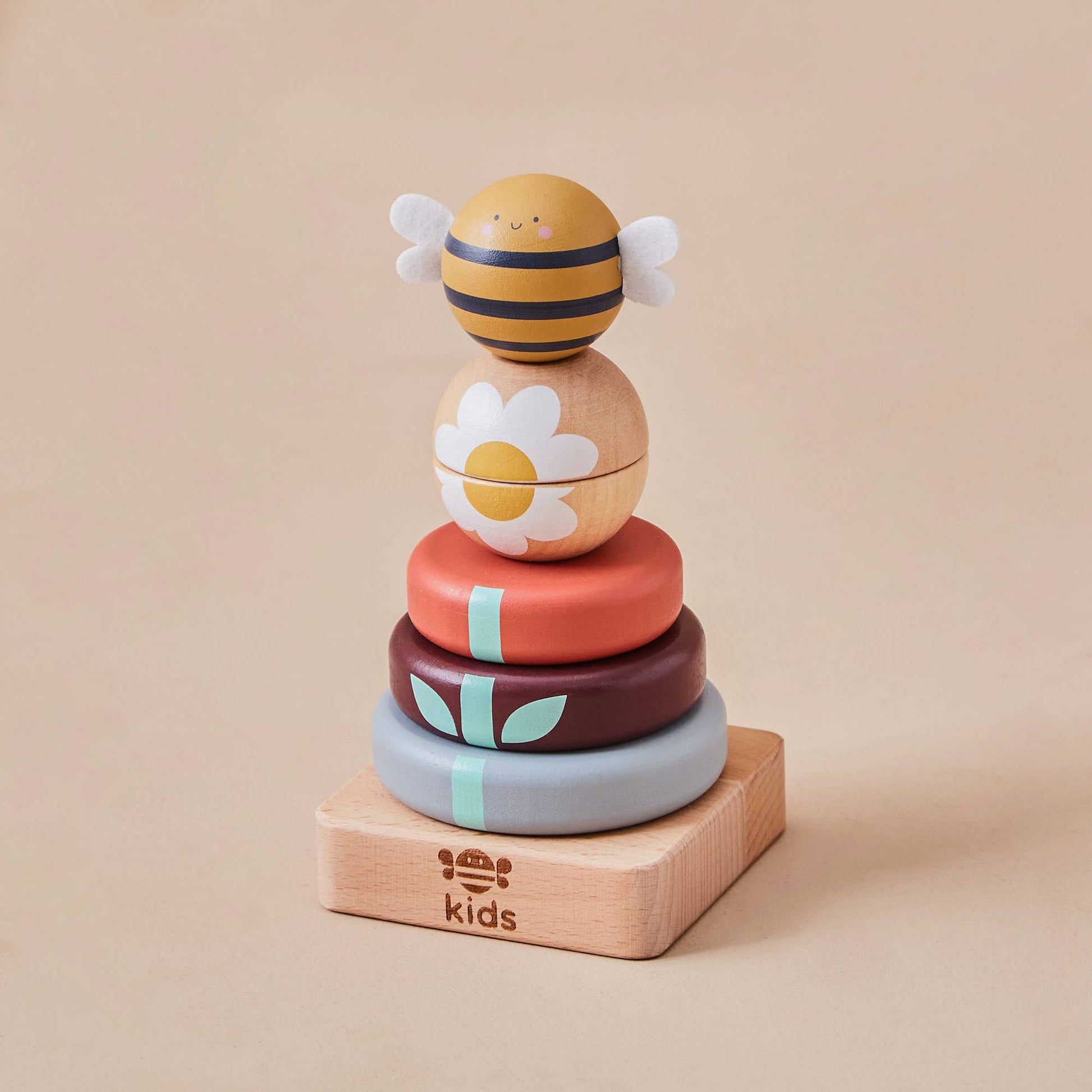 Just Bee Kids – Wooden Bee Stacker Toy
