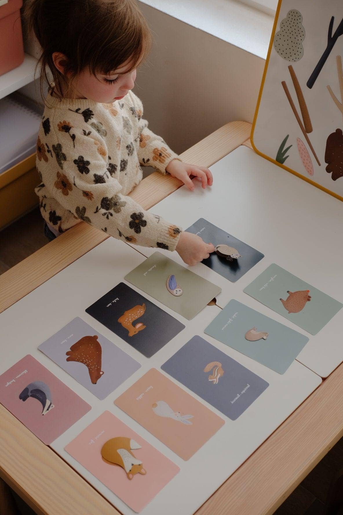 Beautiful forest magents for toddler playroom and bathtime