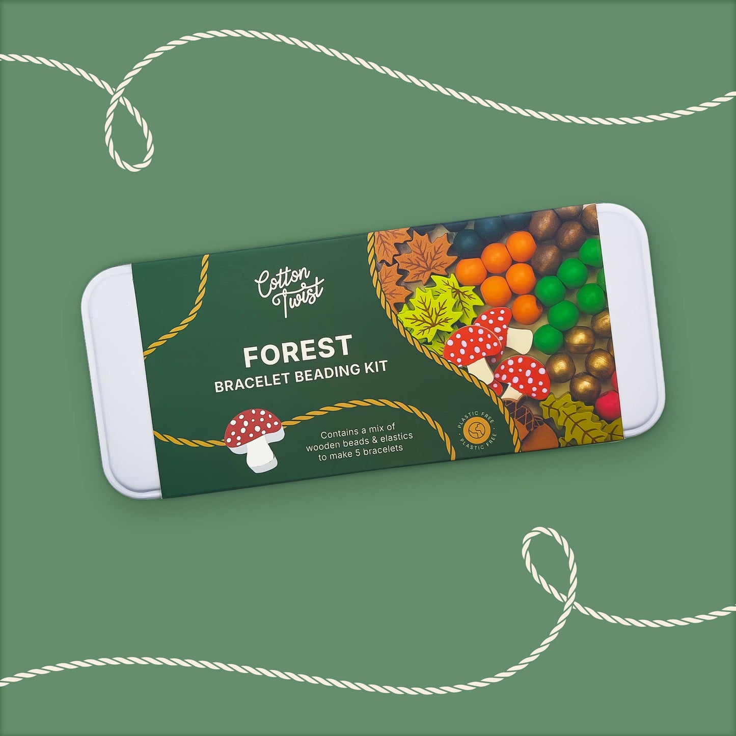 Woodland Bracelet Beading Kit – Eco-Friendly Craft Fun for Ages 3+