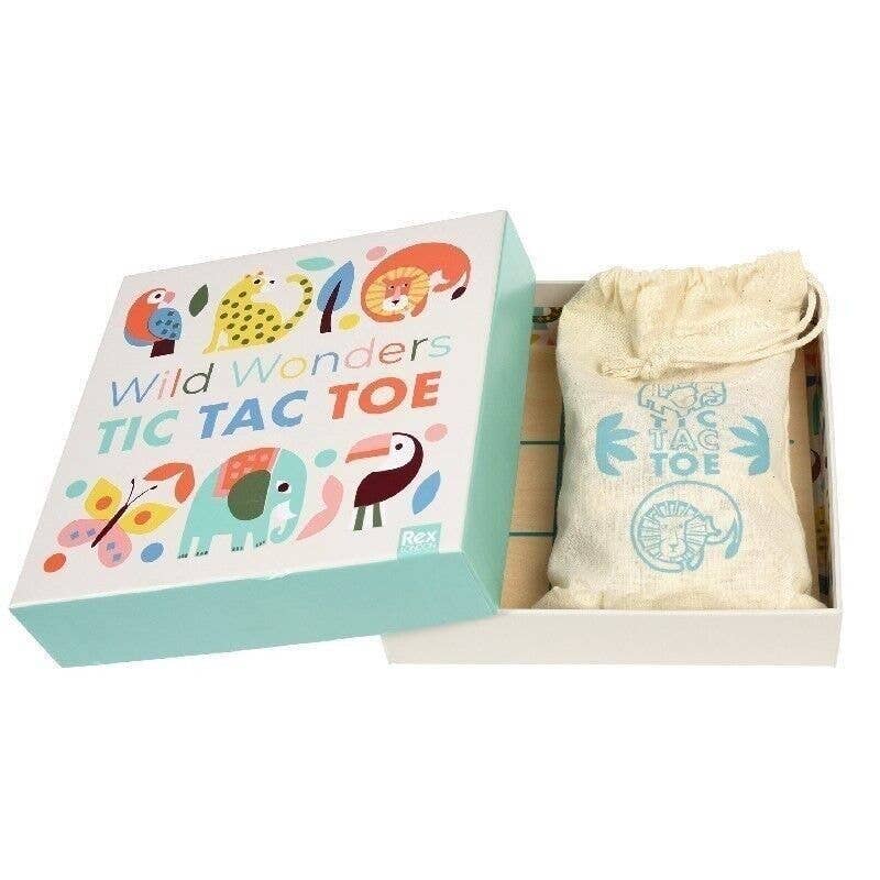Wooden Tic-Tac-Toe - Wild Wonders