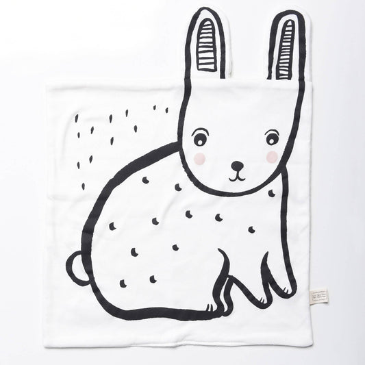 Newborn Organic Bunny Snuggle Blanket perfect baby shower gift