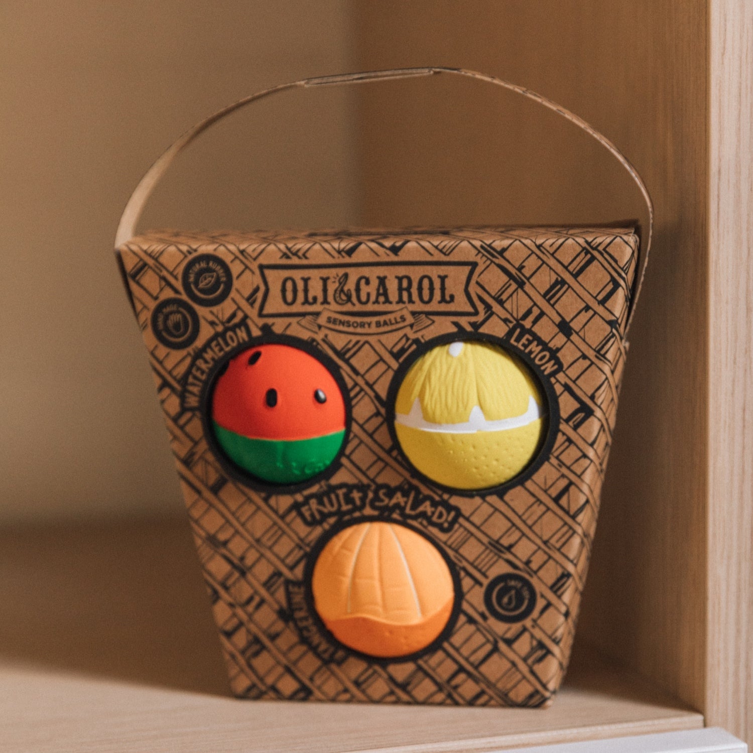 Baby Sensory Ball Set - Fruit Salad Theme