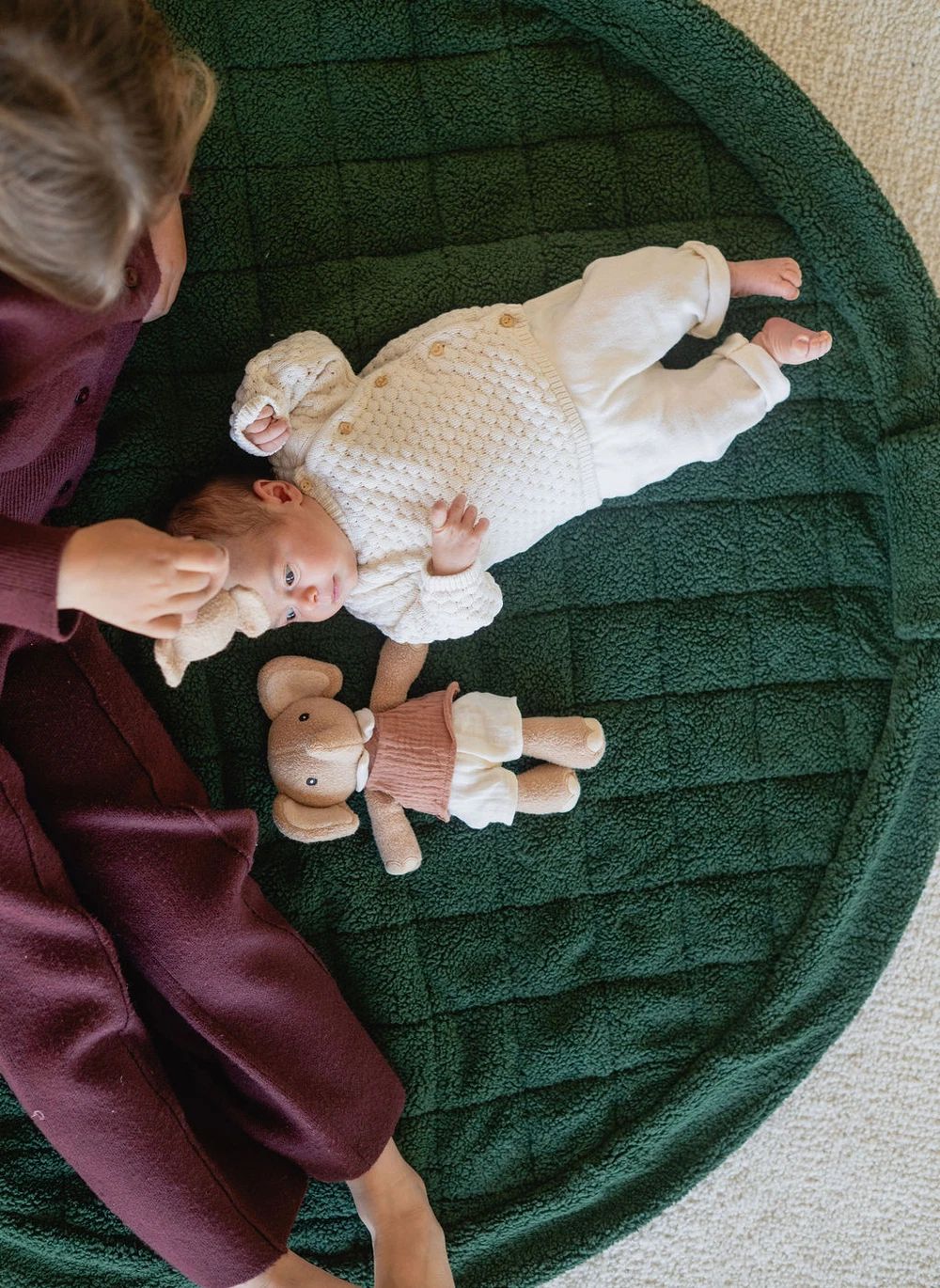 Play & Go Noomad Teddy Baby Playmat & Storage Bag - Green