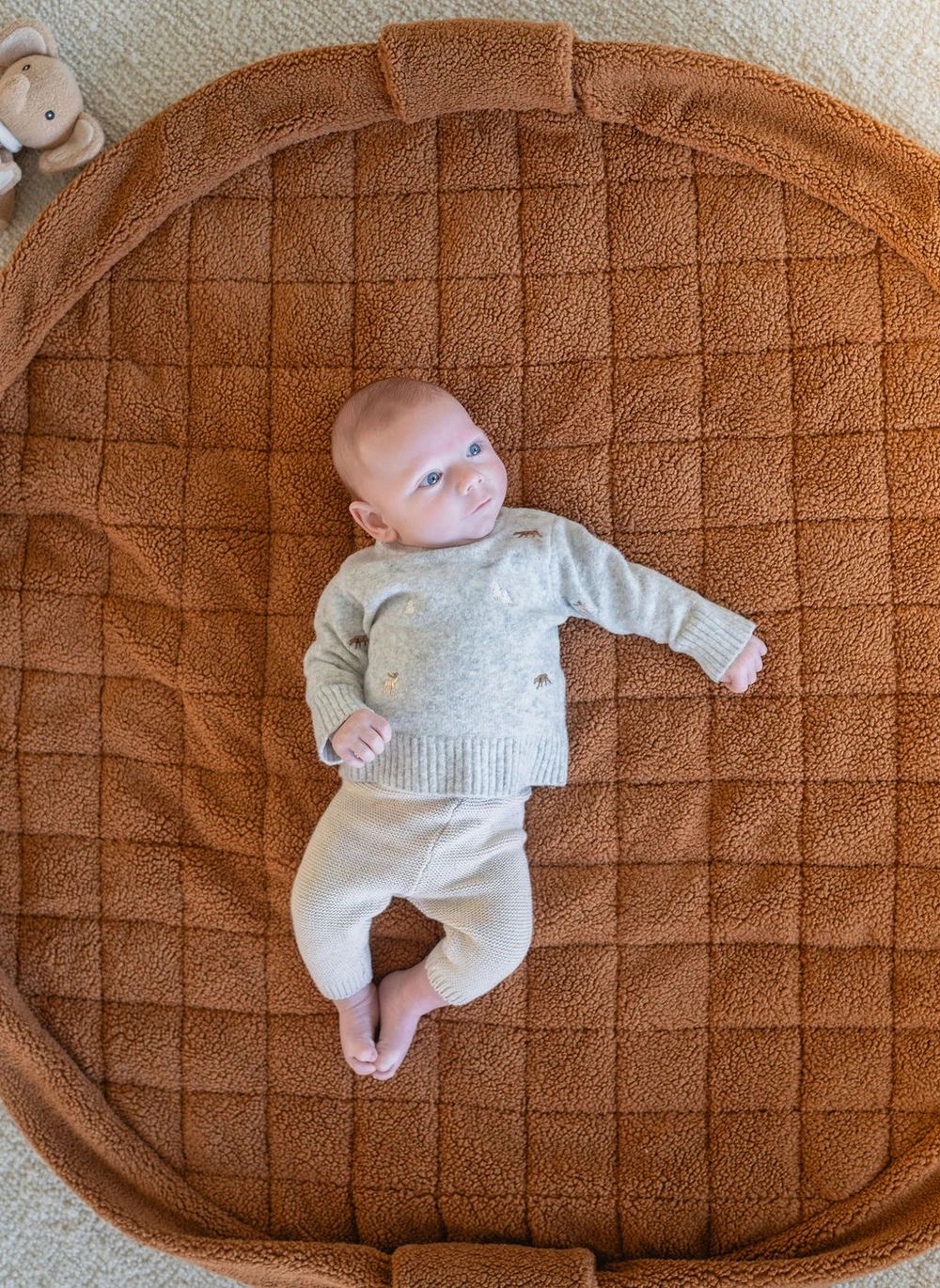Play & Go Noomad Teddy Baby Playmat & Storage Bag - Brown