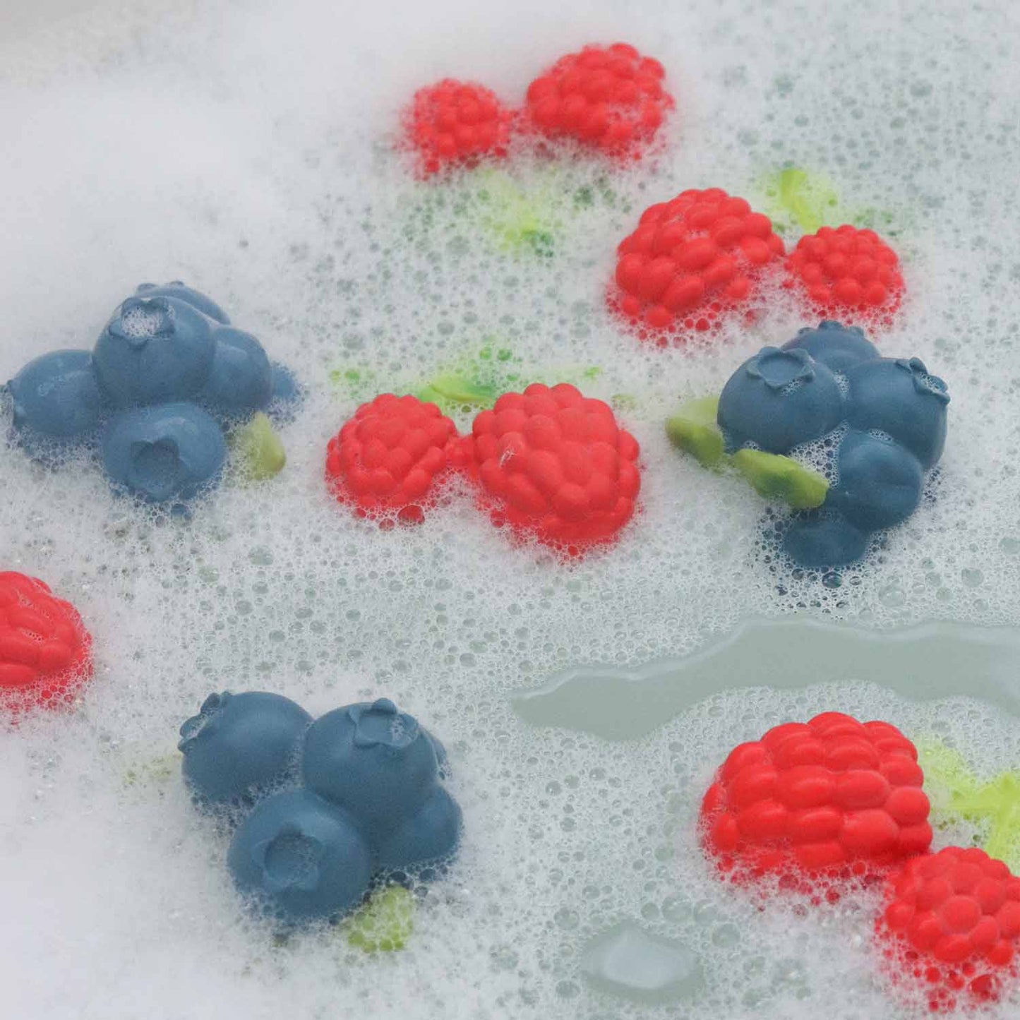 Natural Rubber Baby Teether & Bath Toy | Blueberry – Mucky Wolf