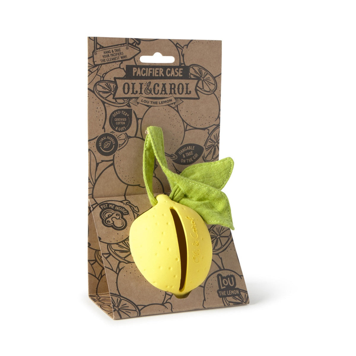 Natural Rubber Dummy & Pacifier Case | Oli & Carol – Mucky Wolf