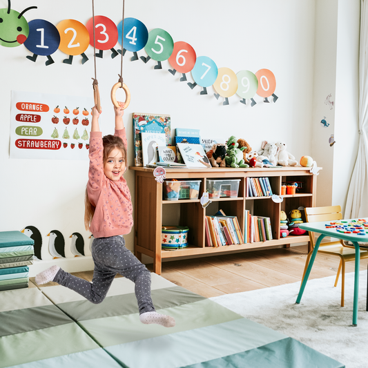 3in1 Swing Set: Disc Rope Swing + Gymnastic Rings + Rope Ladder