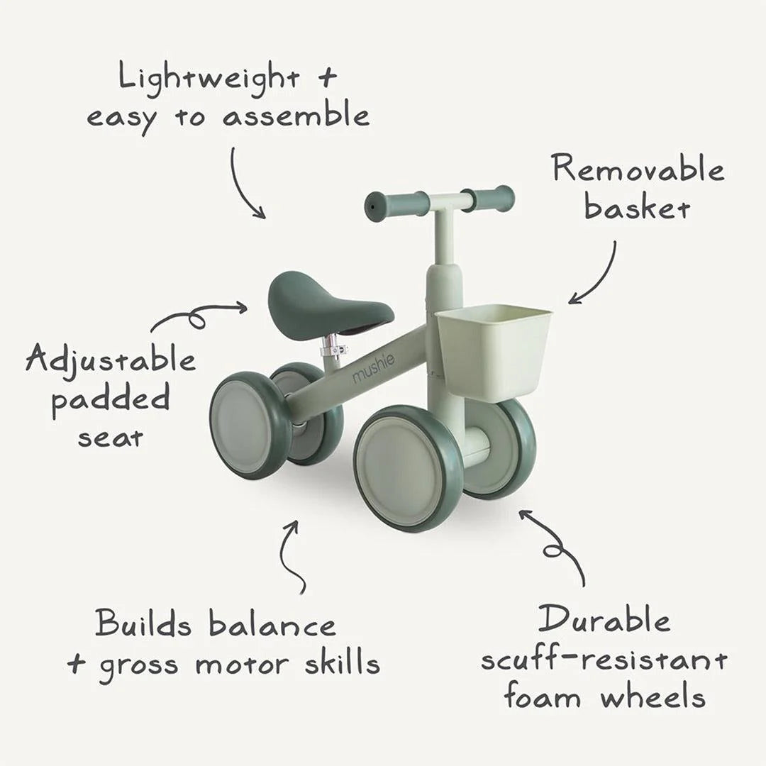 Mushie Mini Toddler Balance Bike – Sand | Mucky Wolf