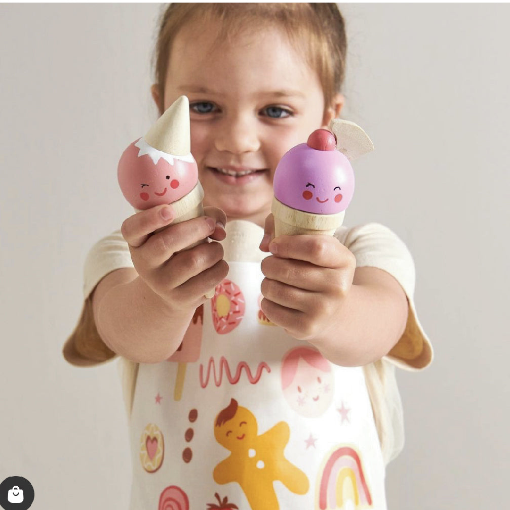 Wooden Ice Cream Play Set